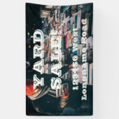 Yard Sale geeft adresbanner uit Spandoek (Verticaal)