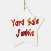 Yard Sale Junkie Keramisch Ornament (Links)