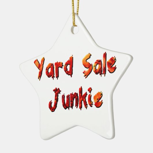 Yard Sale Junkie Keramisch Ornament (Links)