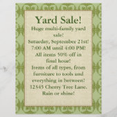 Yard Sale (kan worden veranderd) Shades of Green Flyer (Voorkant)