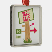 Yard Sale Metalen Ornament (Rechts)