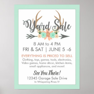 Yard Sale Poster - Pastelhertengewei