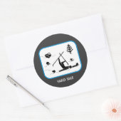 Yard Sale Ronde Sticker (Envelop)