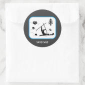 Yard Sale Ronde Sticker (Tas)