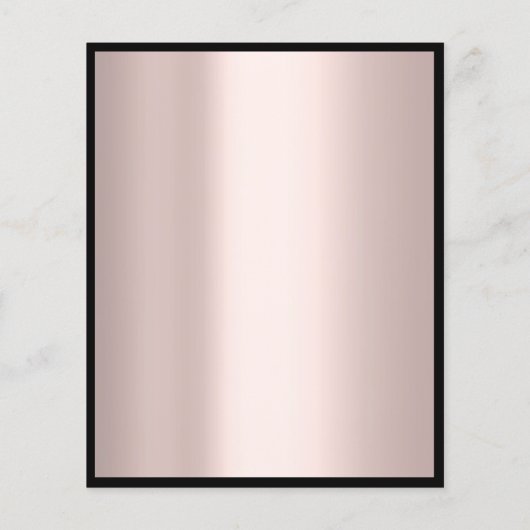 Yard Sale Roos Blush Powder Glitter Flyer (Achterkant)