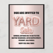 Yard Sale Roos Blush Powder Glitter Flyer (Voorkant)