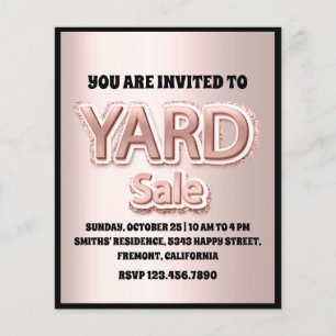 Yard Sale Roze Blush Poeder Glitter Flyer