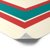 Yard Sale  sign poster retro stripkleuren (Hoek)