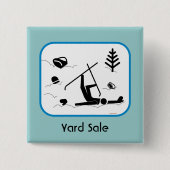 Yard Sale Vierkante Button 5,1 Cm (Voorkant)
