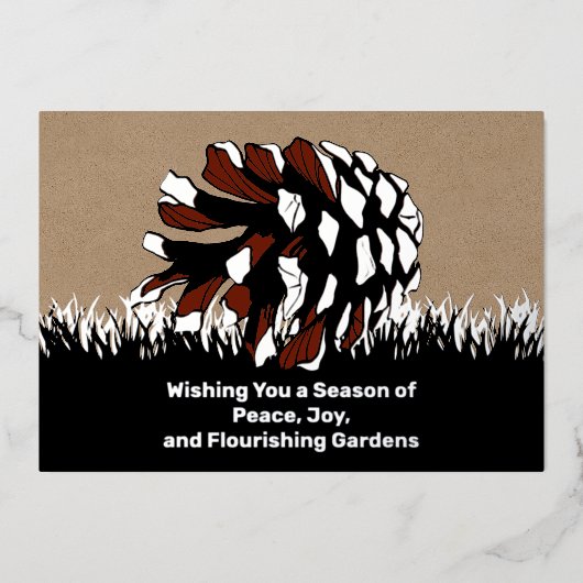 Yard Service Kerst Folie Zakelijke vakantie Kaart (Voorkant)