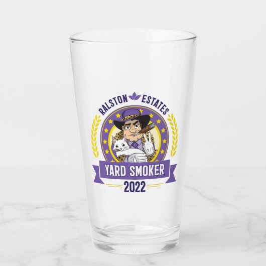 Yard Smoker 2022 Pint Glass Glas (Voorkant)