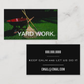 YARD WORK VISITEKAARTJE (Voorkant / Achterkant)