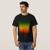 Yardie Wazig Effect Typografie Rasta Reggae T-shirt (Voorkant volledig)