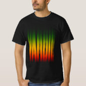 Yardie Wazig Effect Typografie Rasta Reggae T-shirt (Voorkant)