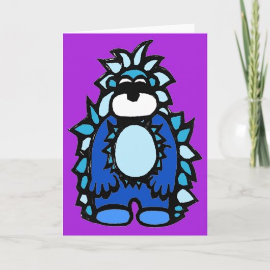 Yardley the Yeti - note card Kaart (Voorkant)