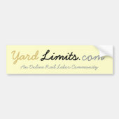 YardLimits.com-Bumpersticker Bumpersticker (Voorkant)