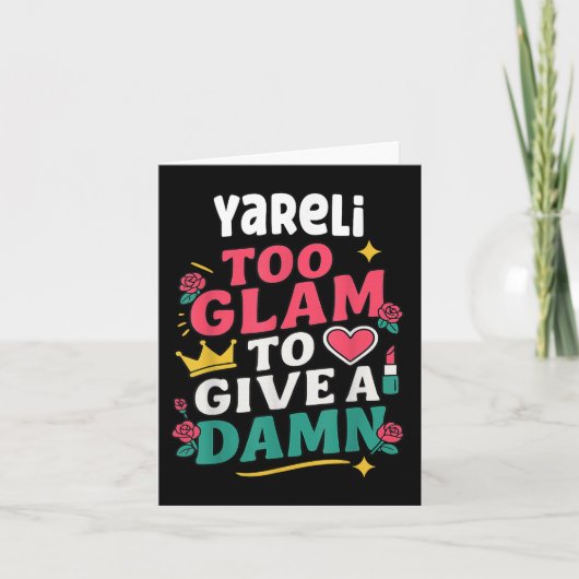 Yareli D Dames Cadeau Yareli Kaart (Voorkant)