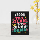 Yareli D Dames Cadeau Yareli Kaart (Gele Bloem)
