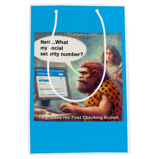 Yarg’s First Login: Banking Like a Caveman Medium Cadeauzakje (Voorkant)