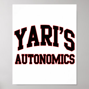 Yaris Autonomics Softbal Team T-shirt Poster