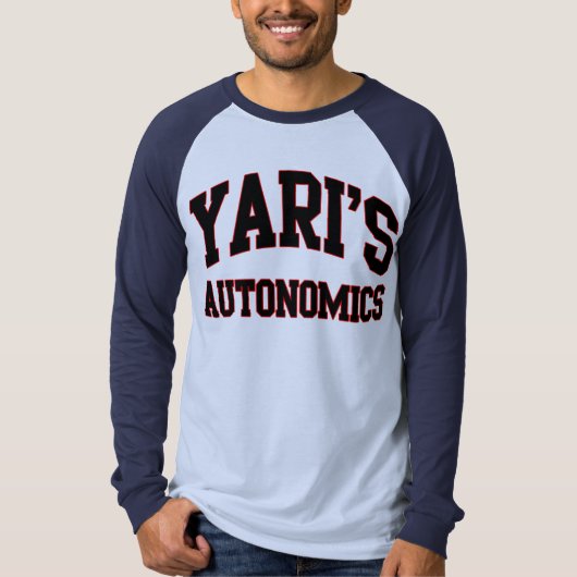 Yari's Autonomics softball team op shirt (Voorkant)
