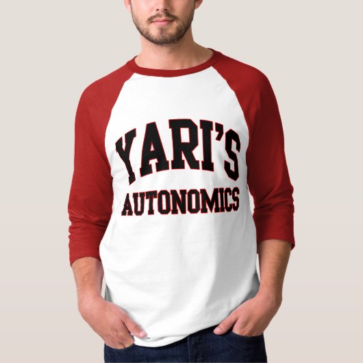 Yari's Autonomics softball team op shirt (Voorkant)