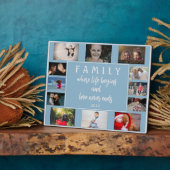 Yarly Family Gezegde Blue Keepomwille Photo Collag Fotoplaat (Zijkant)