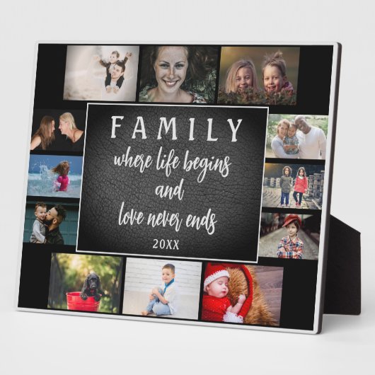 Yarly Family Gezegde Keepslag 12 Photo Collage Fotoplaat (Zijkant)