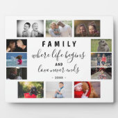 Yarly Family Keepomwille Gezegde 12 Photo Collage Fotoplaat (Voorkant)