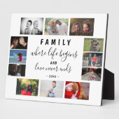 Yarly Family Keepomwille Gezegde 12 Photo Collage Fotoplaat (Zijkant)