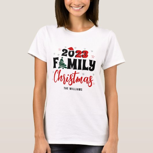 Yarly Matching Family KerstWomen T-shirt (Voorkant)