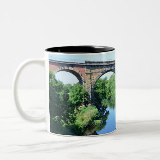 Yarm On Tees Viaduct Tweekleurige Koffiemok