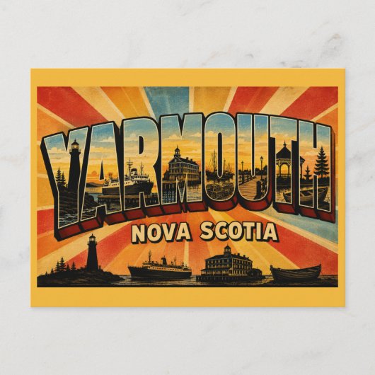 Yarmouth Nova Scotia Ferry Gateway Briefkaart (Voorkant)