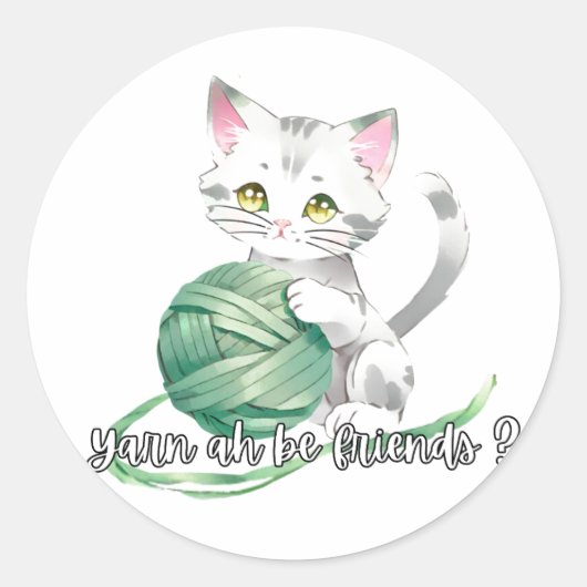 Yarn ah spelen sticker (Voorkant)