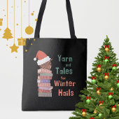 Yarn and Tales for Winter Hails Christmas Crossbody Tas