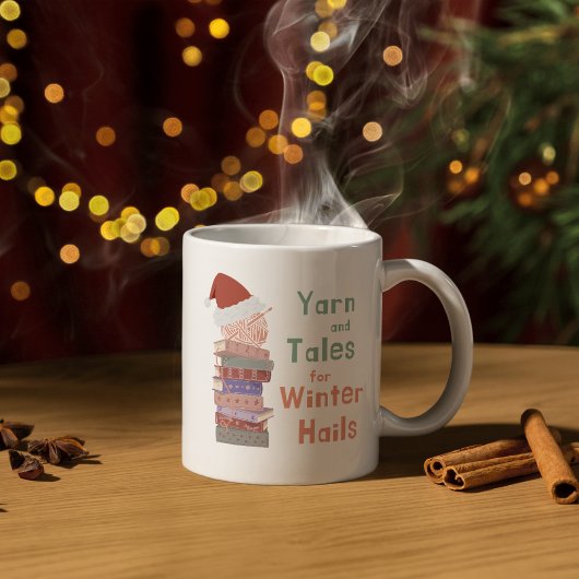 Yarn and Tales for Winter Hails Christmas Koffiemok