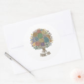 Yarn Ball Bouquet dank u sticker (Envelop)