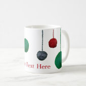 Yarn Ball Craty Holiday / Jouw tekst Koffiemok (Voorkant rechts)