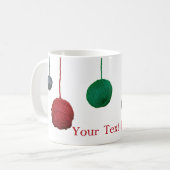 Yarn Ball Craty Holiday / Jouw tekst Koffiemok (Voorkant links)