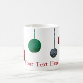 Yarn Ball Craty Holiday / Jouw tekst Koffiemok