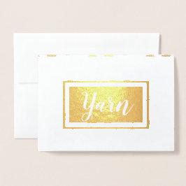 Yarn Ball Print Crafts Folie Kaarten