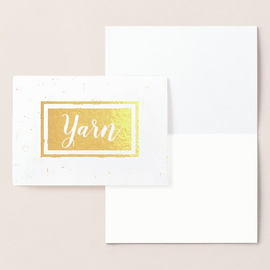 Yarn Ball Print Crafts Folie Kaarten (Display)