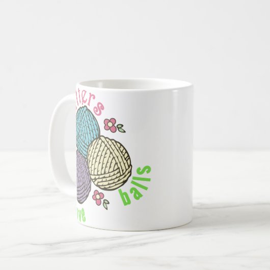 Yarn Balls Koffiemok (Voorkant links)