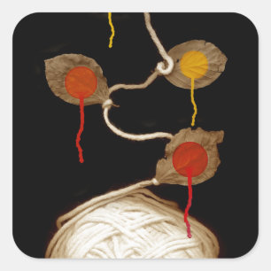 yarn bloom 2013 vierkante sticker