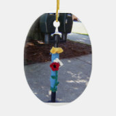 Yarn Bombed Parking Meters Ornament (Voorkant)