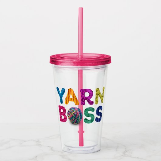 Yarn Boss Acryl Drinkbeker (Voorkant)