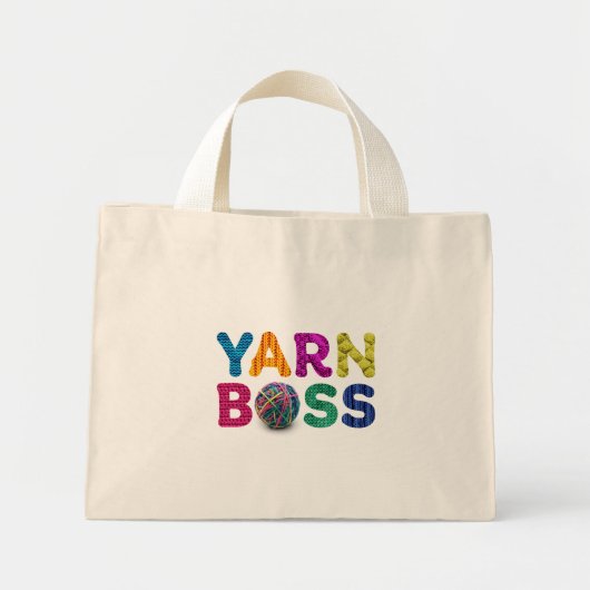 Yarn Boss Mini Tote Bag (Voorkant)