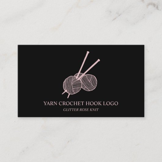 Yarn Crochet Hook Visitekaartje (Voorkant)