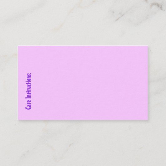 Yarn Crochet/Knit Visitekaartje (Achterkant)