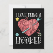 Yarn Crocheting Knitting Day Bedankkaart (Voorkant)